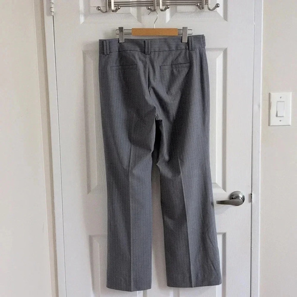 BANANA REPUBLIC JACKSON-FIT GRAY STRIPE 95% WOOL STRETCH DRESS WORK PANT SZ 10 - Picture 4 of 15